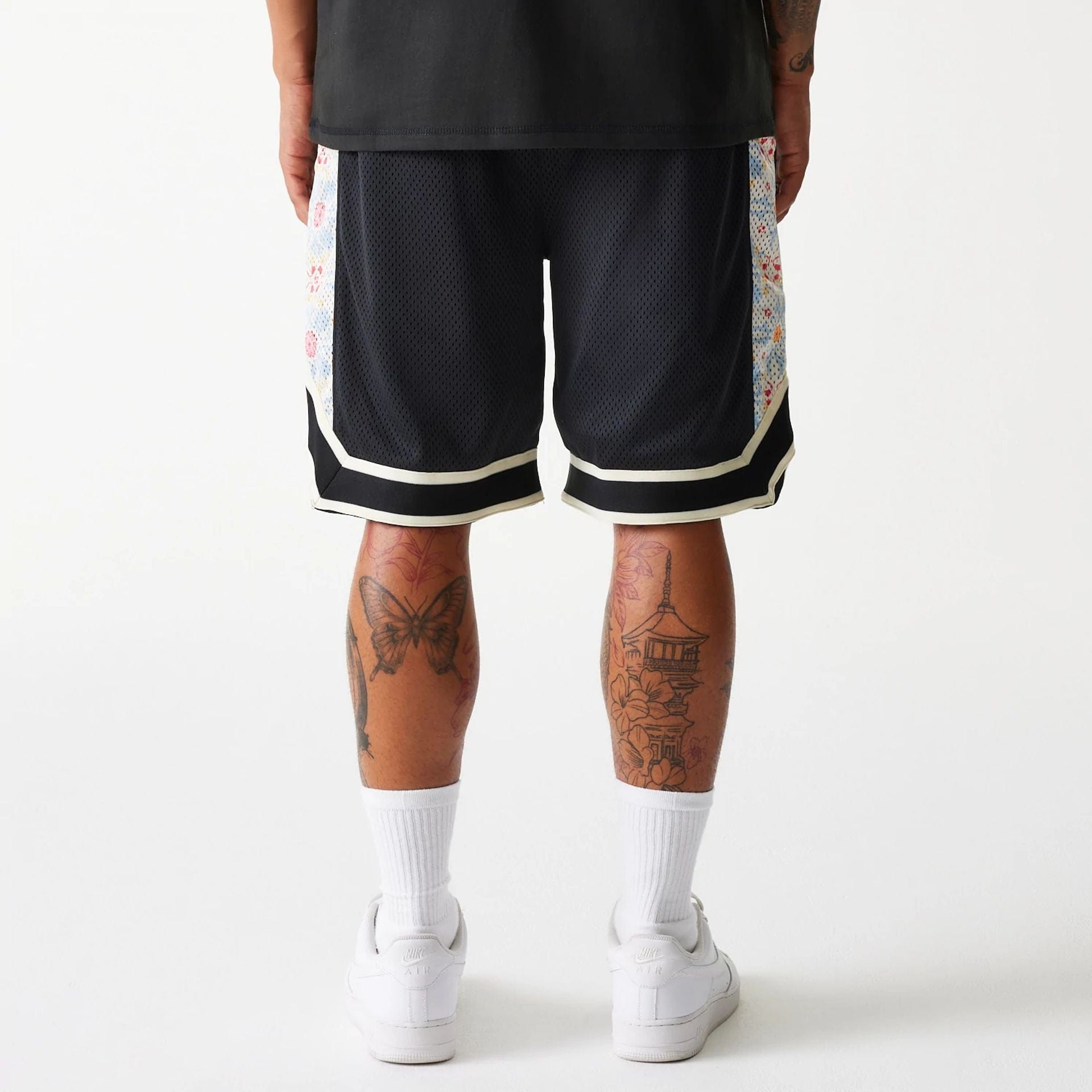 New York Yankees New Era Infill Mesh MLB Shorts Schwarz