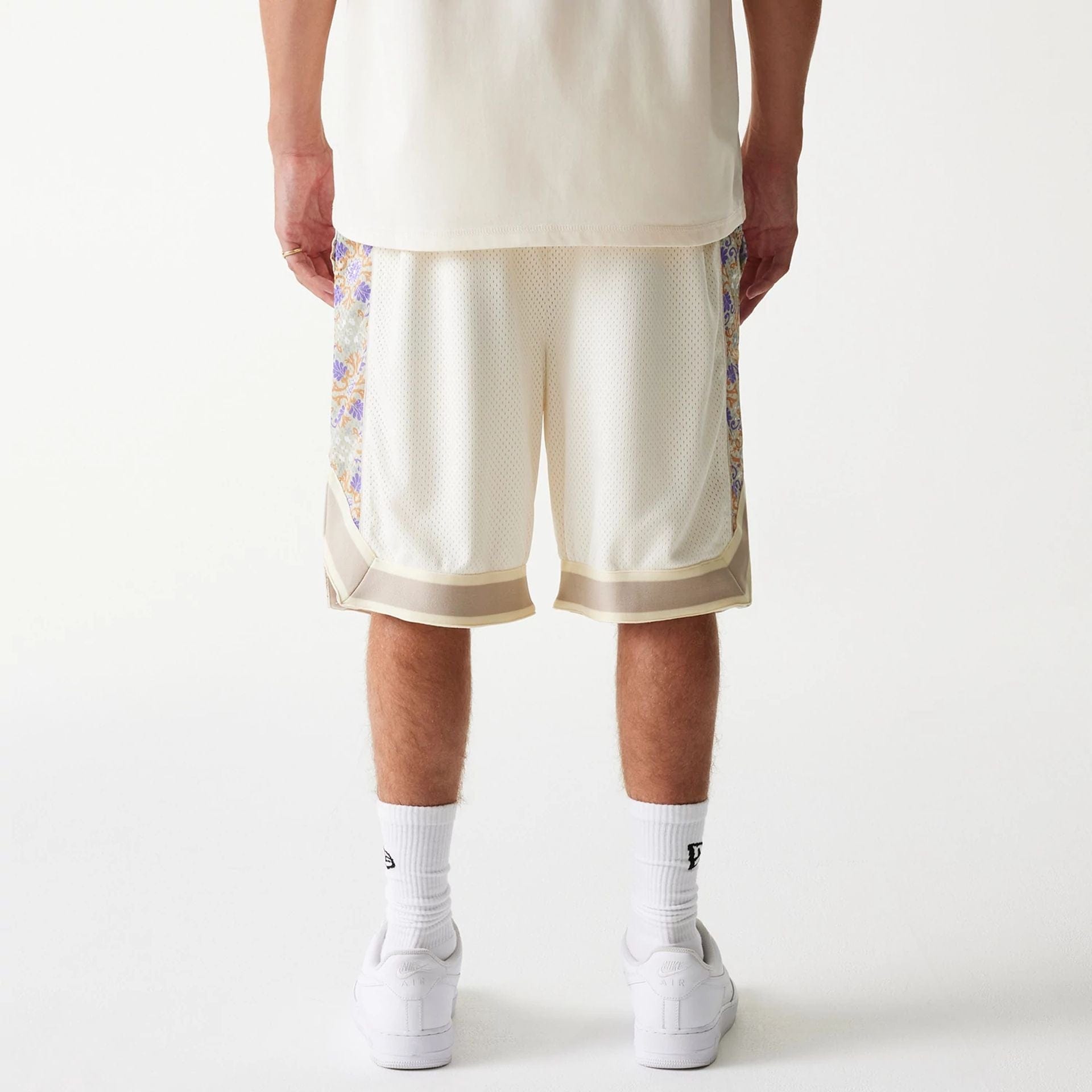 Seattle Mariners New Era Infill Mesh MLB Shorts Beige