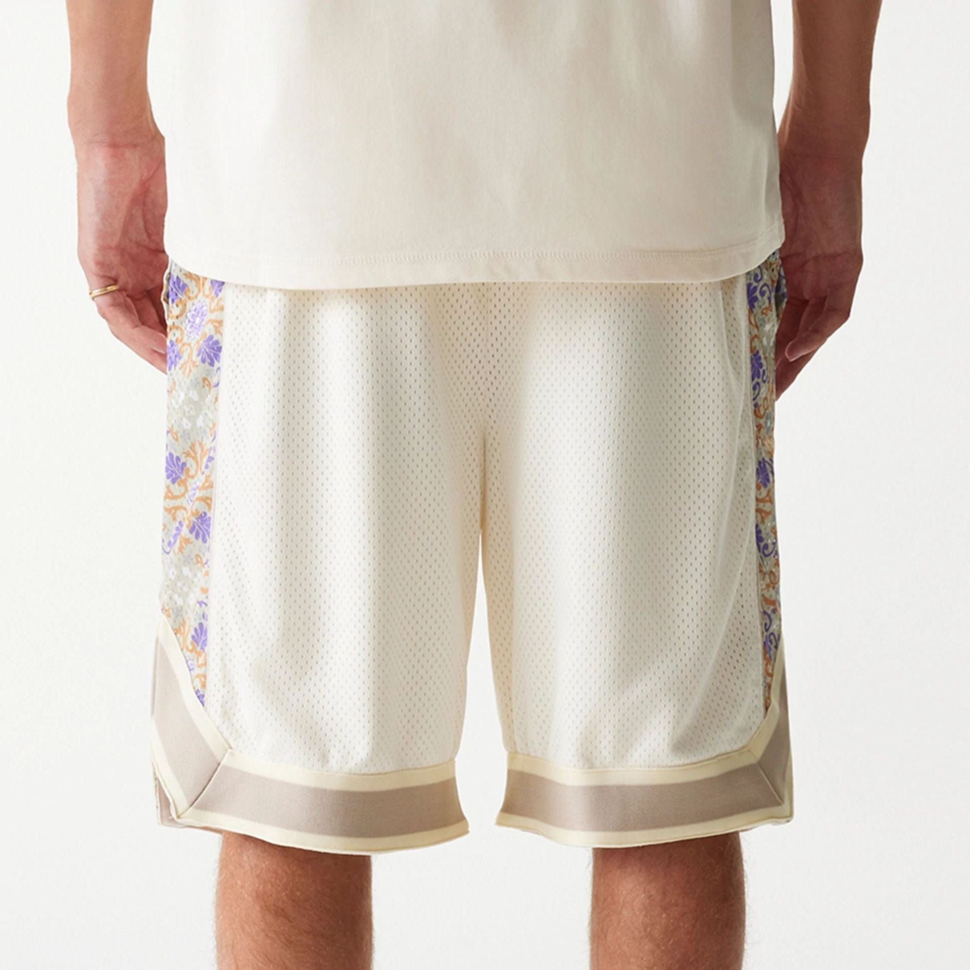 Seattle Mariners New Era Infill Mesh MLB Shorts Beige