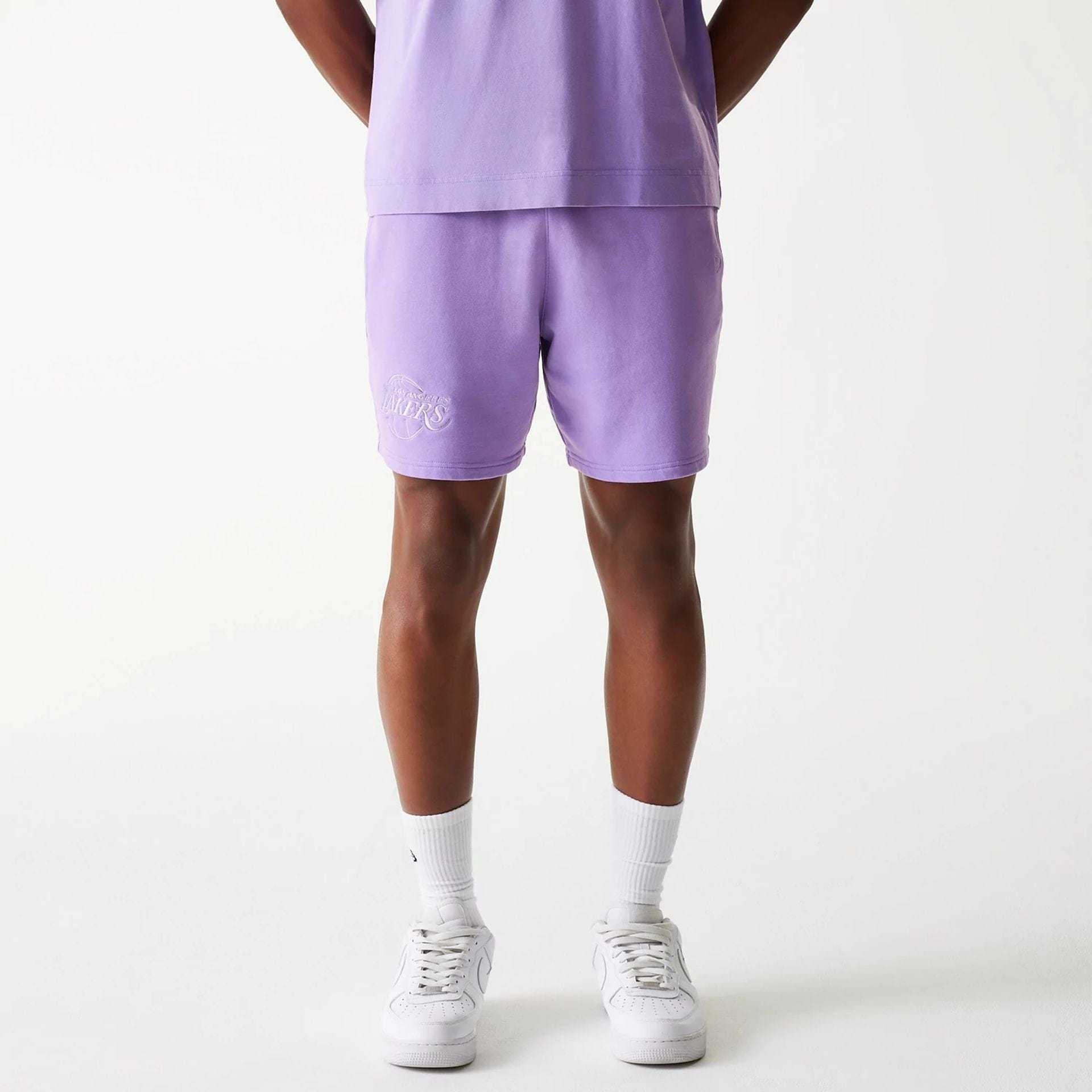 Los Angeles Lakers New Era Washed Style NBA Shorts Lila