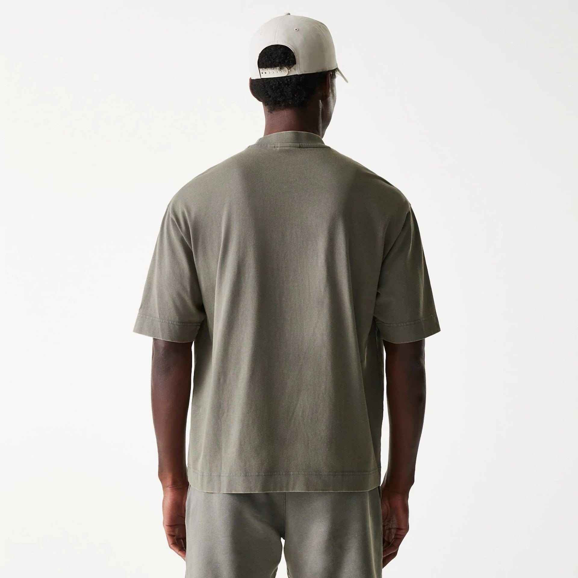 Los Angeles Lakers New Era Washed Style Oversized Box T-Shirt Grau