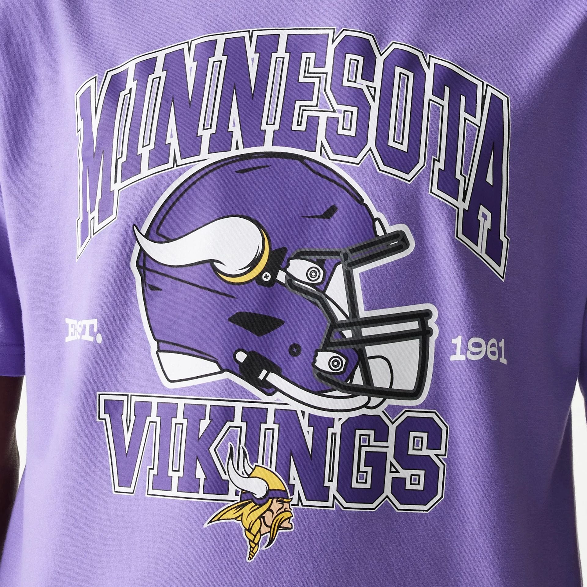 Minnesota Vikings New Era Oversized Helmet NFL T-Shirt Lila