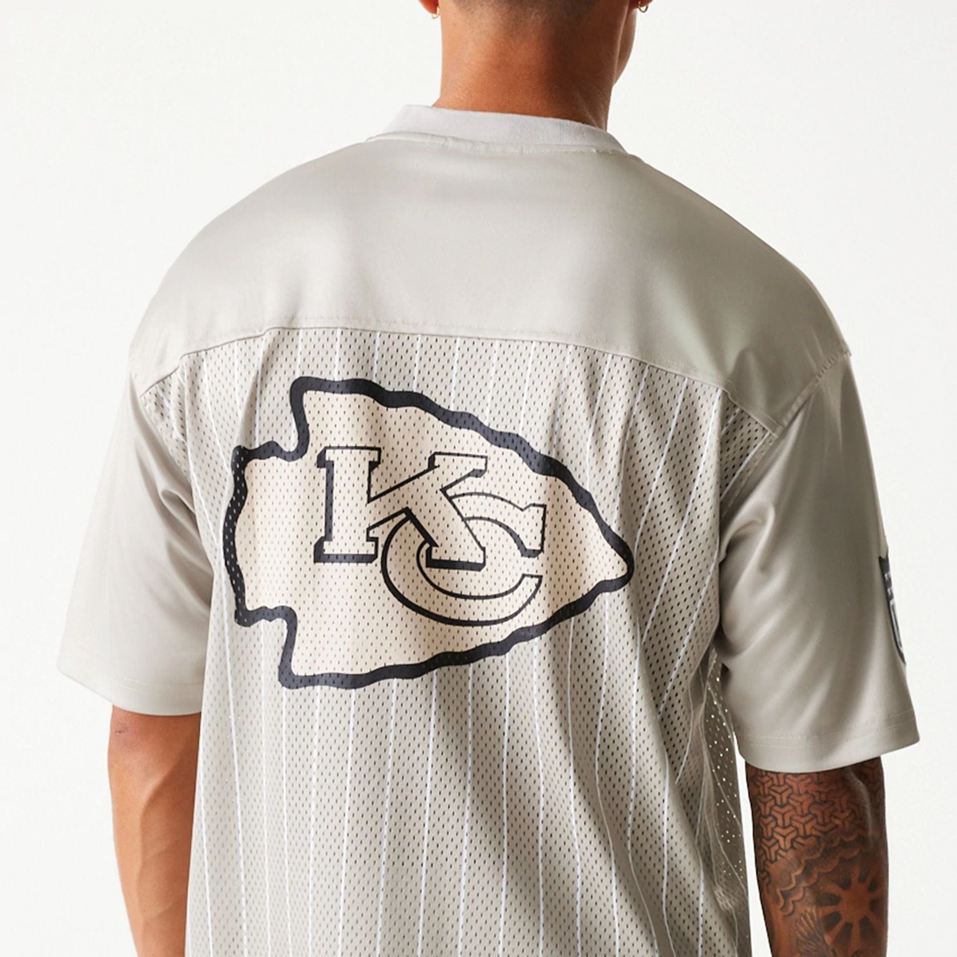 Kansas City Chiefs New Era Pinstripe NFL Trikot Beige