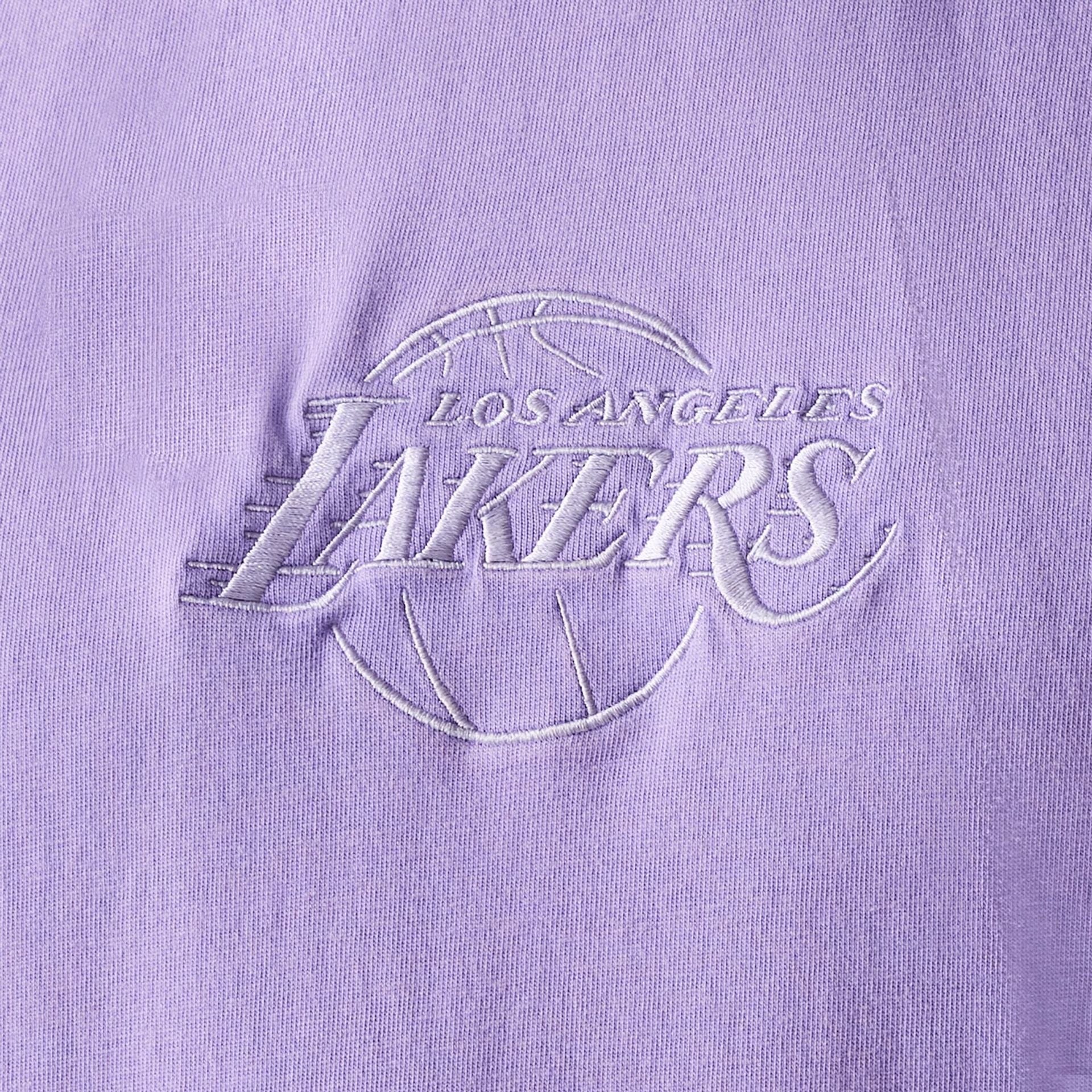 Los Angeles Lakers New Era Washed Style Oversized Tanktop Sleeveless T-Shirt Lila