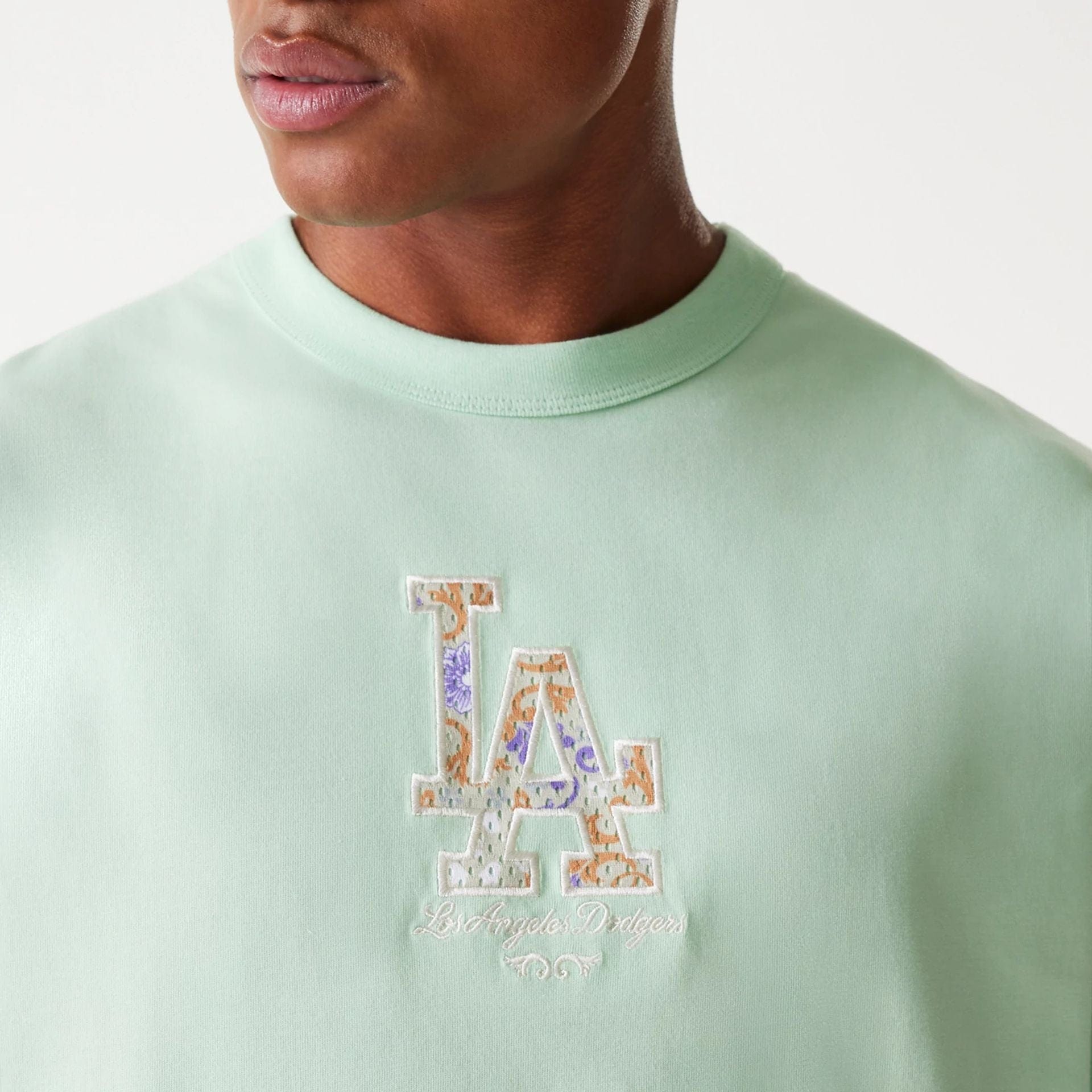 Los Angeles Dodgers New Era Infill Oversized Backprint MLB T-Shirt Grün