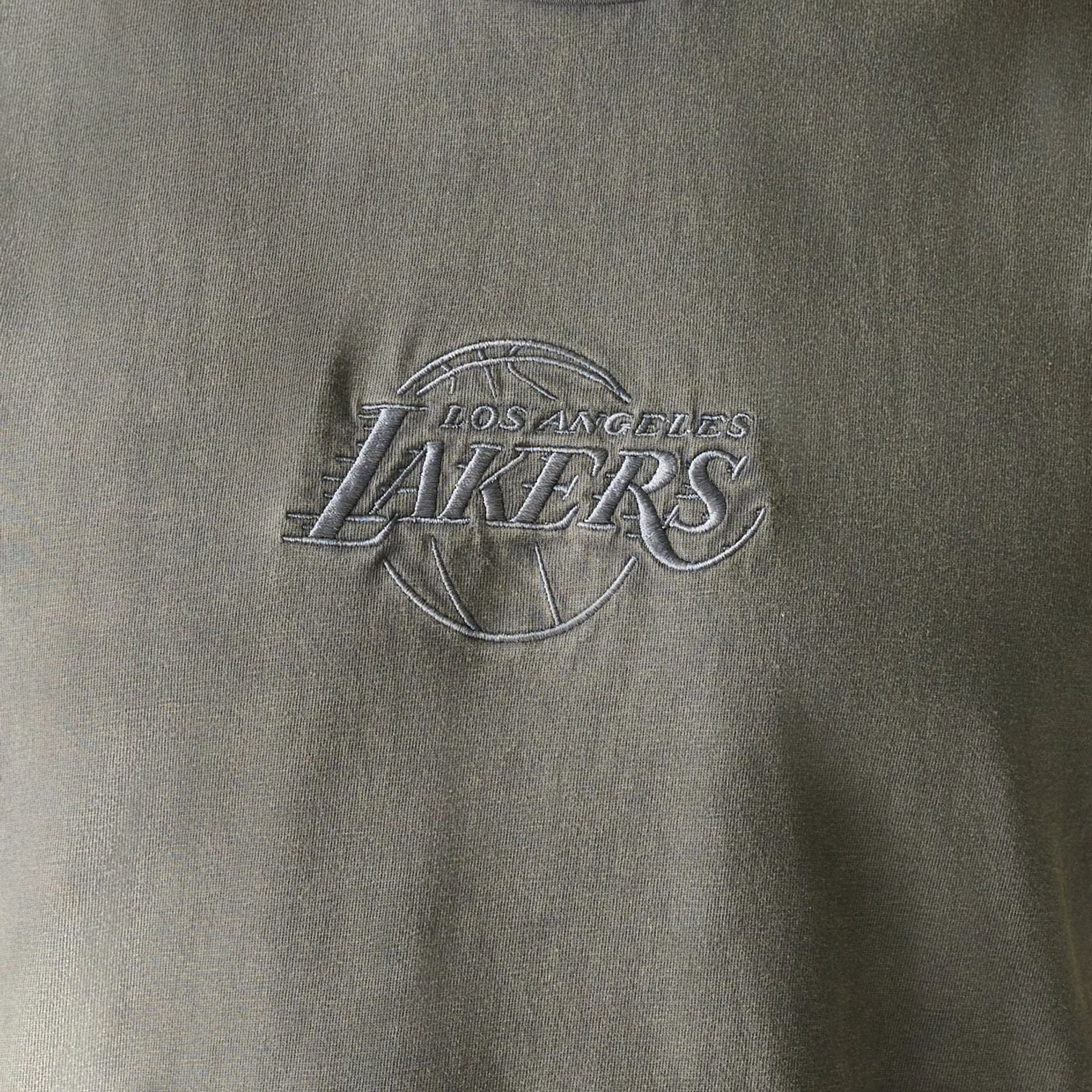 Los Angeles Lakers New Era Washed Style Oversized Tanktop Sleeveless T-Shirt Grau