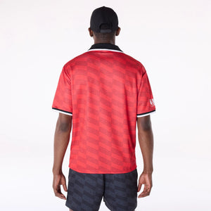 Chicago Bulls New Era Soccer Style Oversized NBA T-Shirt Rot - STADIUMDREAMS