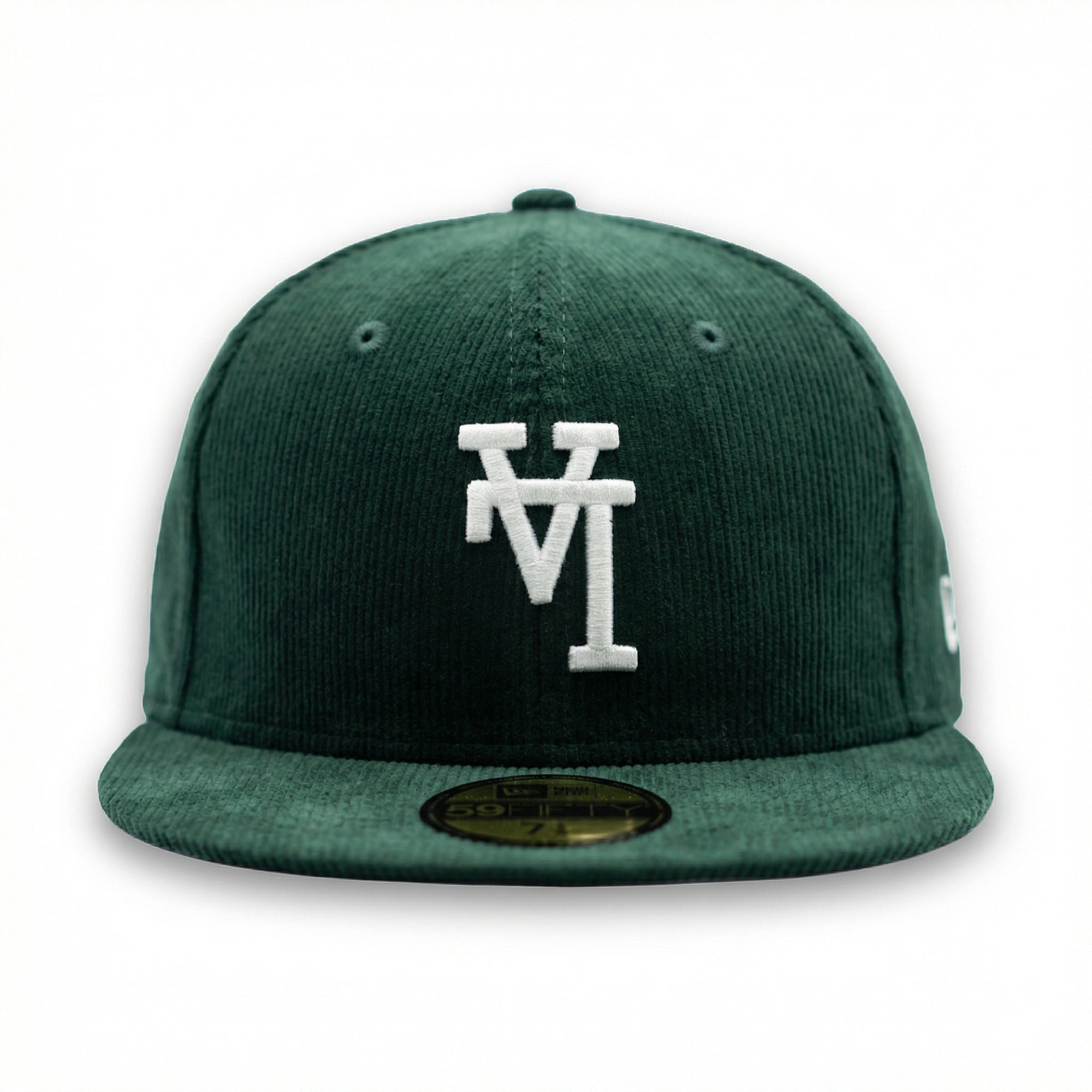 Los Angeles Dodgers Cord Upside Down New Era 59FIFTY MLB Cap Grün StadiumDreams Exclusive