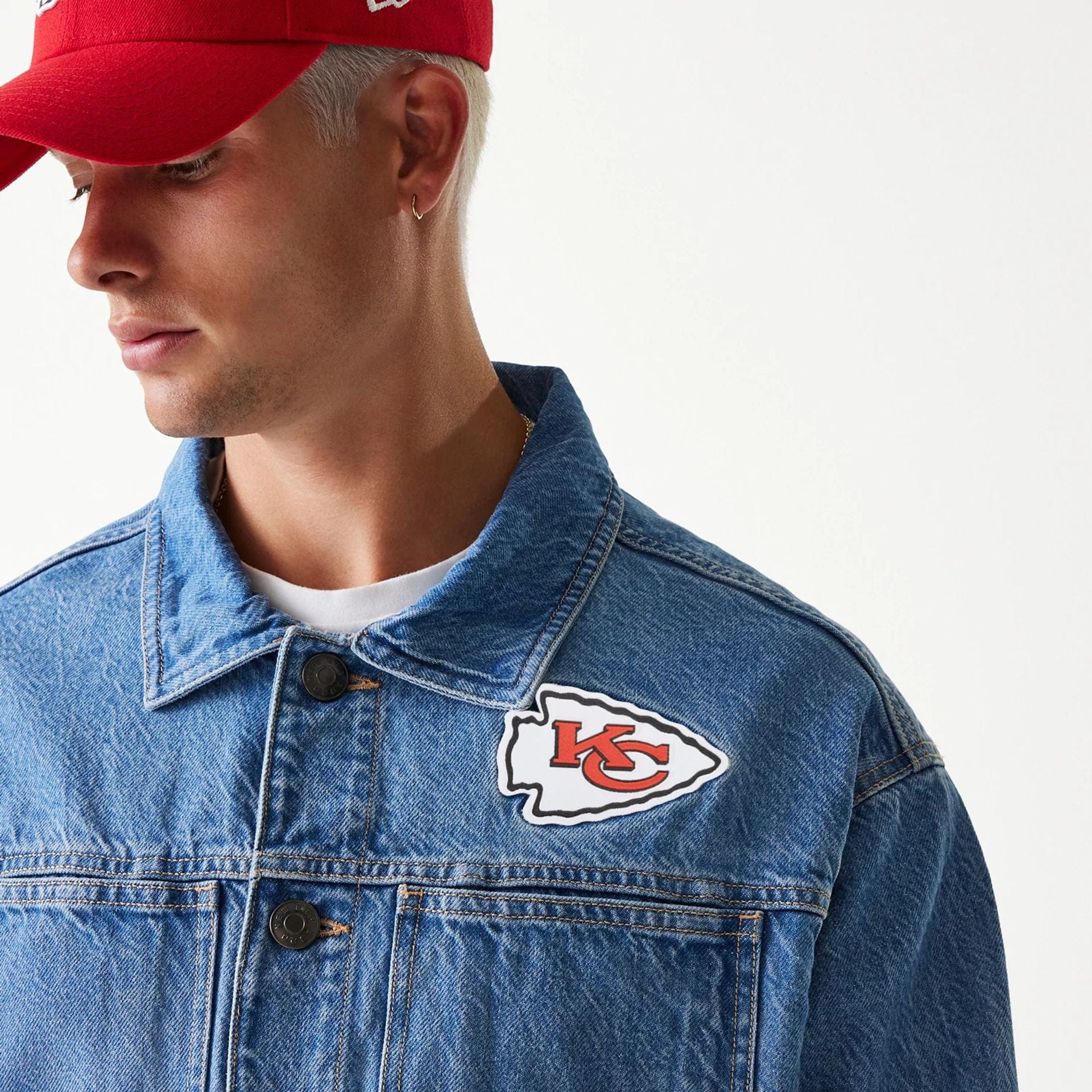 Kansas City Chiefs New Era Vintage NFL Jeansjacke Blau