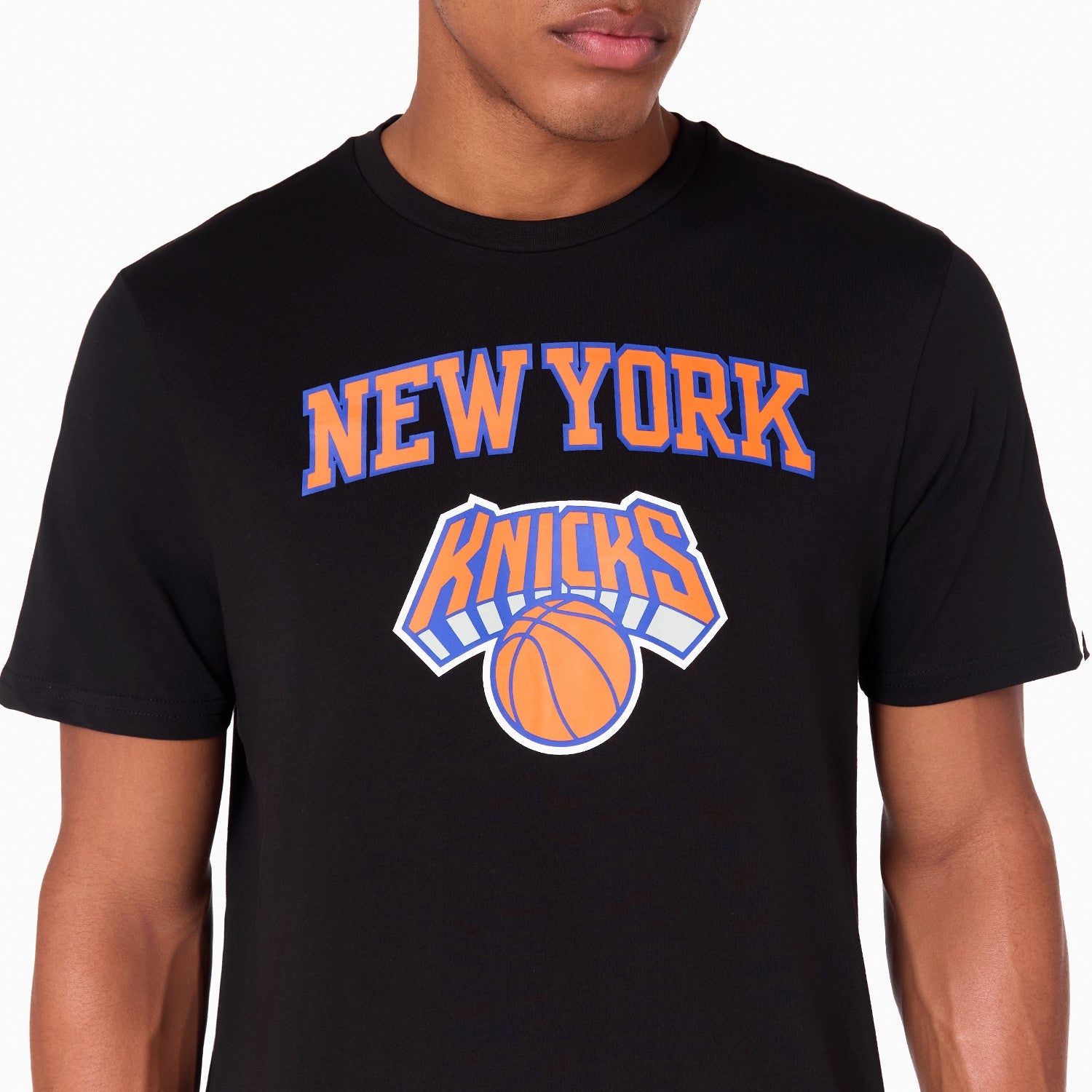 New York Knicks New Era Regular NBA T-Shirt Schwarz