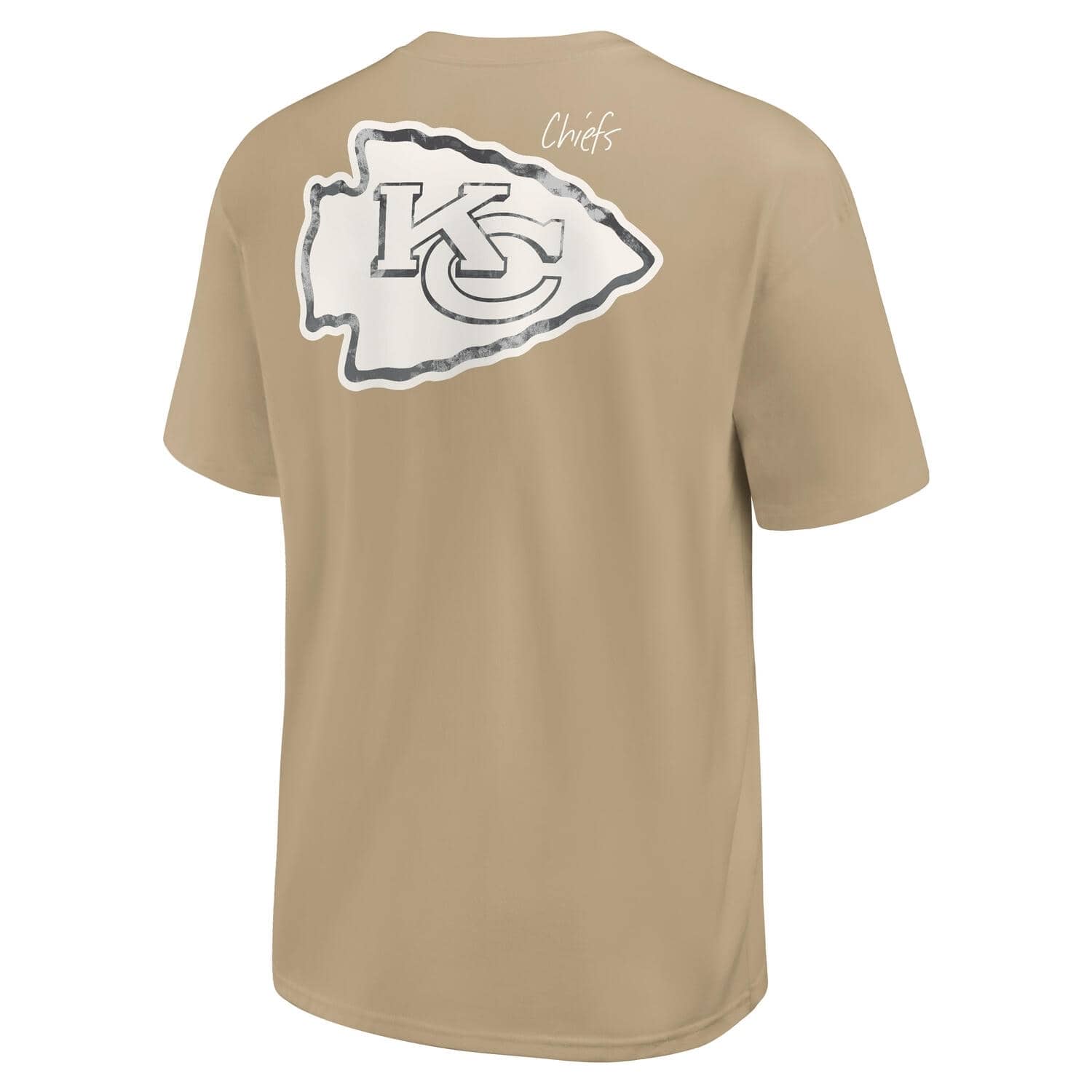 Kansas City Chiefs Besticktes Premium Oversized Nike NFL T-Shirt Yukon Beige - STADIUMDREAMS