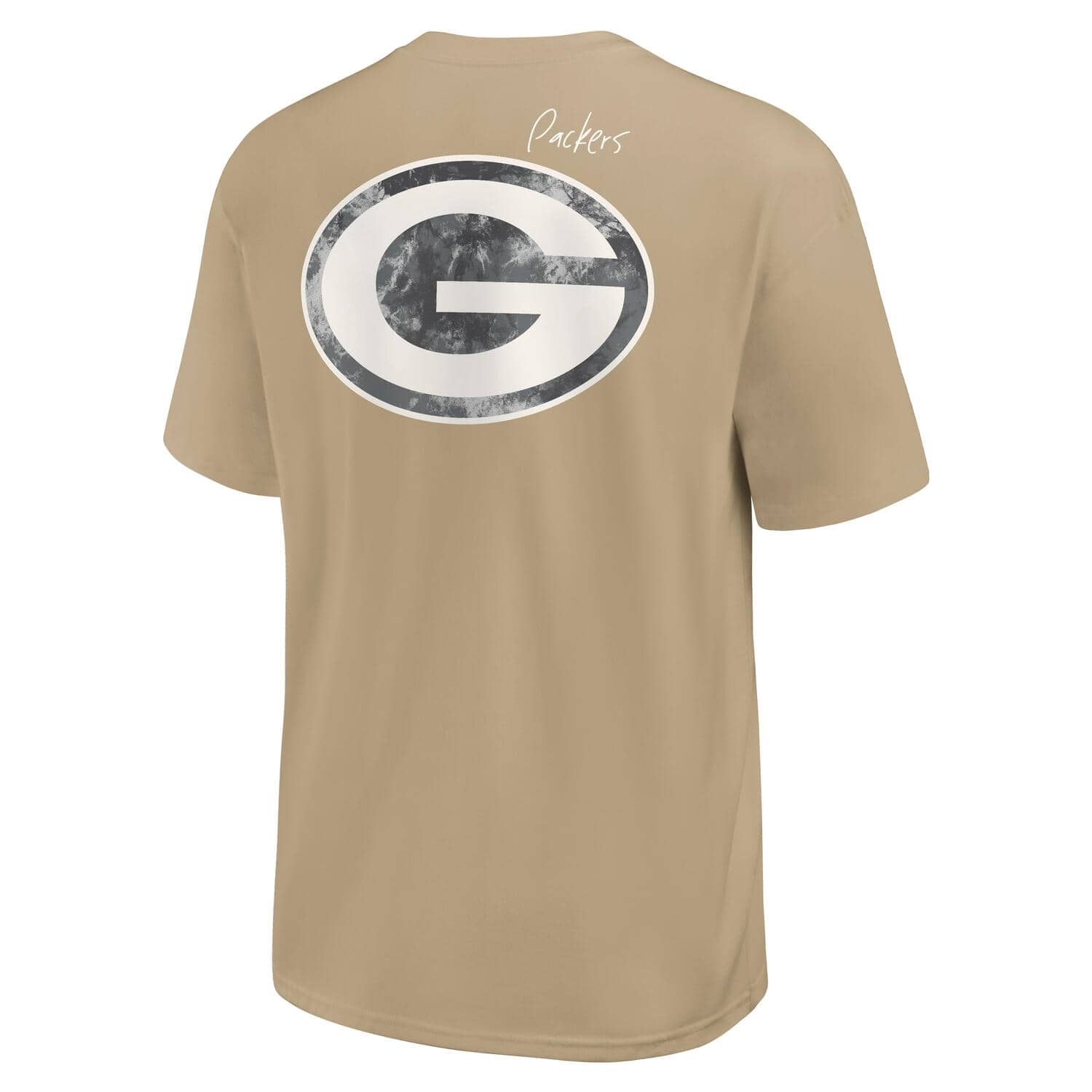 Green Bay Packers Besticktes Premium Oversized Nike NFL T-Shirt Yukon Beige - STADIUMDREAMS