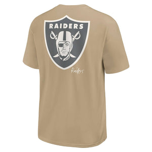 Las Vegas Raiders Besticktes Premium Oversized Nike NFL T-Shirt Yukon Beige - STADIUMDREAMS