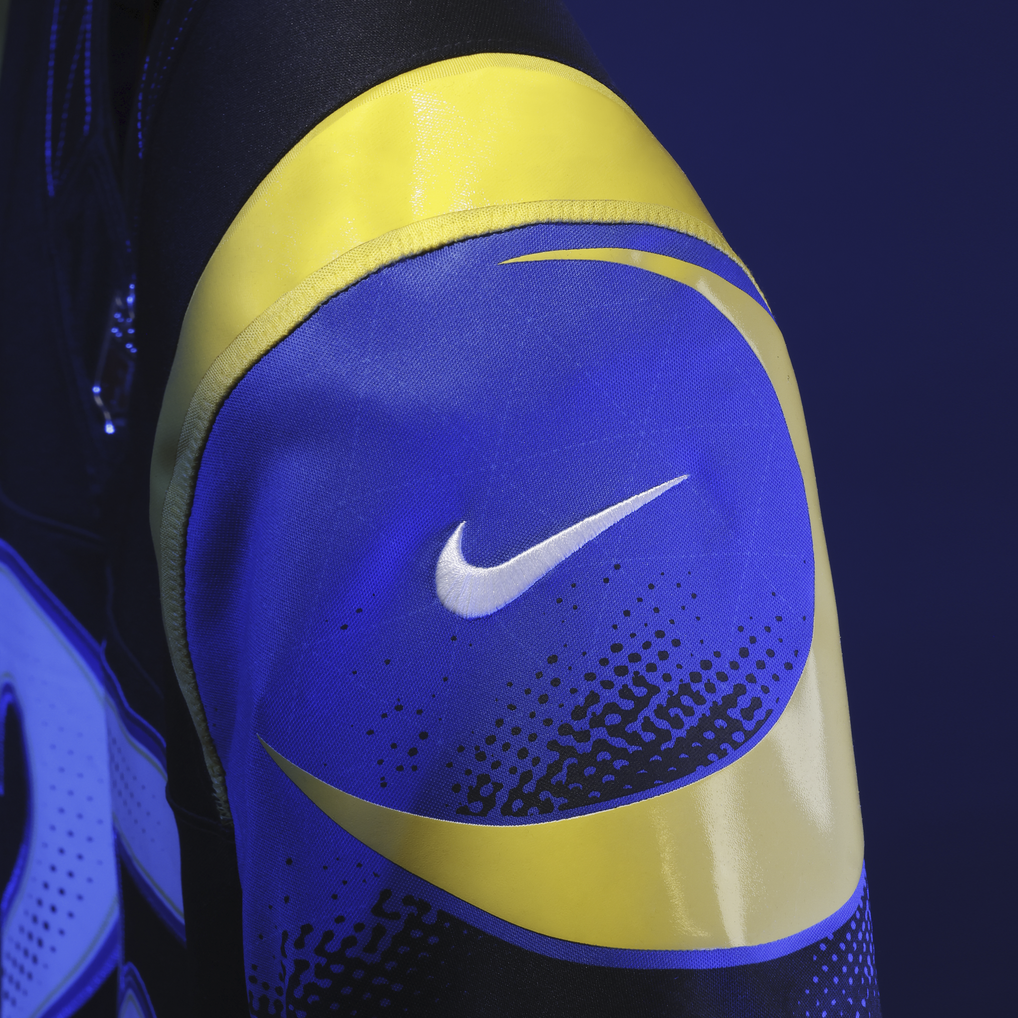 Puka Nacua #12 Los Angeles Rams Nike Rivalries Stitched Limited NFL Trikot Blau