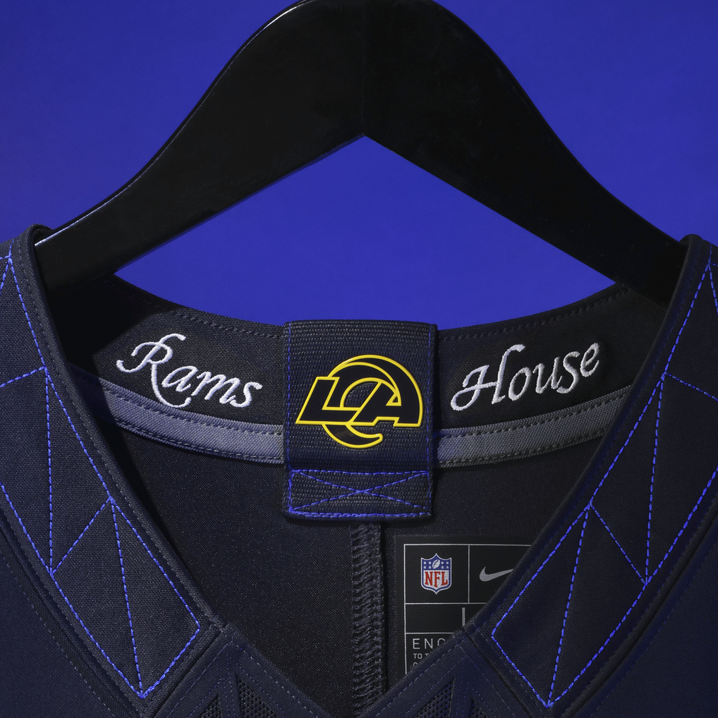 Puka Nacua #12 Los Angeles Rams Nike Rivalries Stitched Limited NFL Trikot Blau