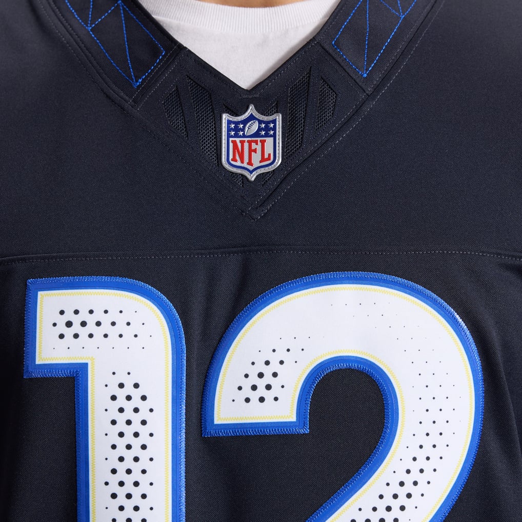Puka Nacua #12 Los Angeles Rams Nike Rivalries Stitched Limited NFL Trikot Blau