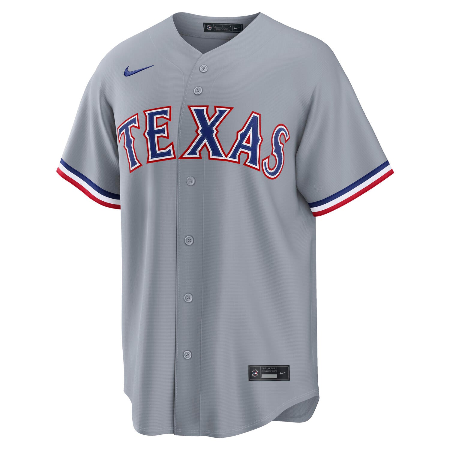Texas Rangers Nike Road MLB Baseball Jersey Gray