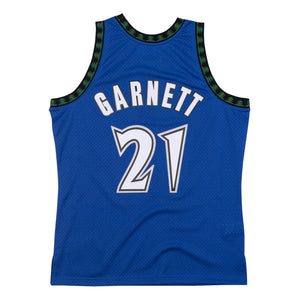 Kevin Garnett #21 Minnesota Timberwolves Mitchell & Ness NBA Swingman Trikot 2003 Blau - STADIUMDREAMS