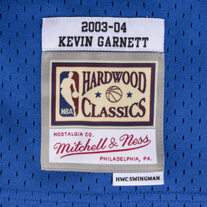 Kevin Garnett #21 Minnesota Timberwolves Mitchell & Ness NBA Swingman Trikot 2003 Blau - STADIUMDREAMS