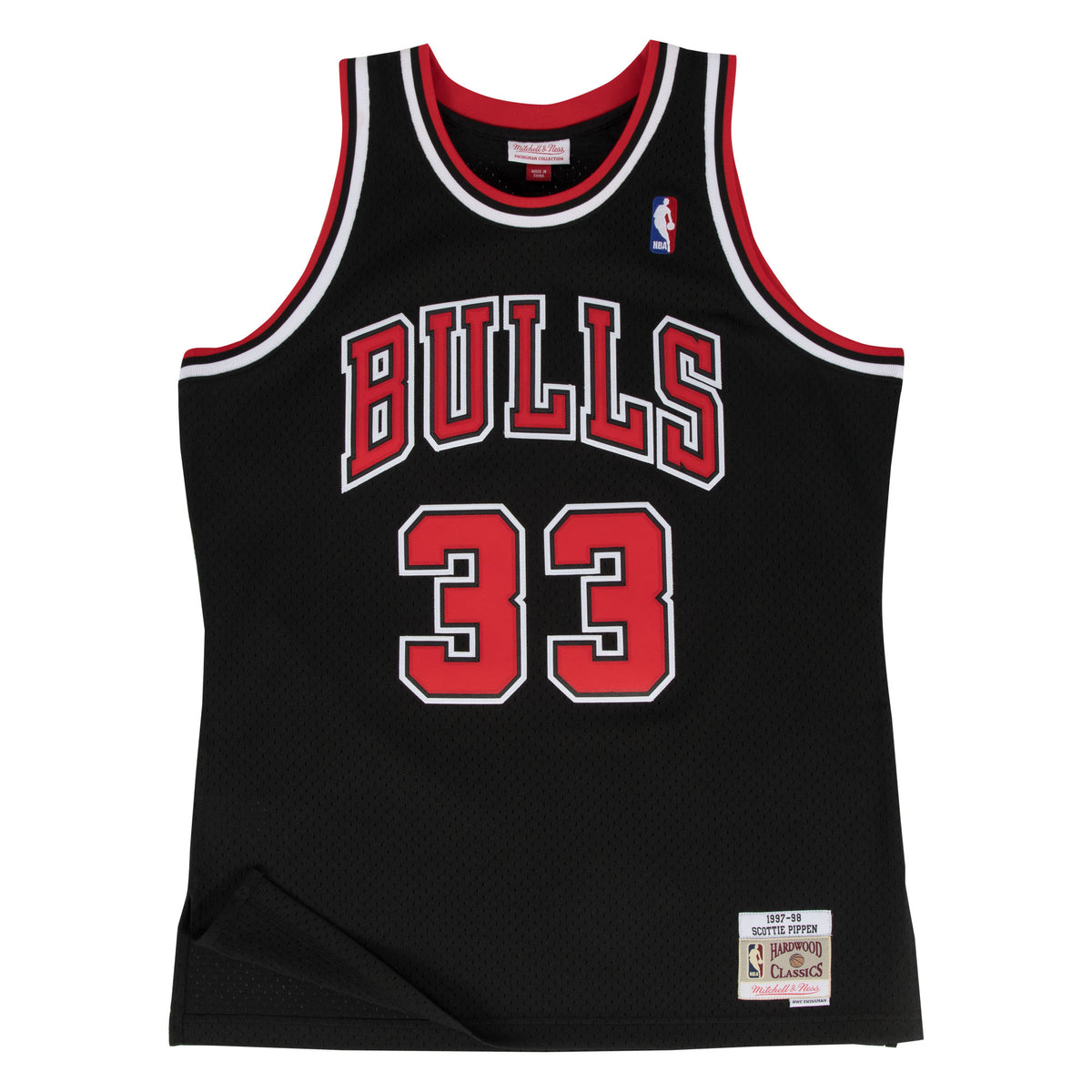 Scottie Pippen #33 Chicago Bulls 1997-98 Mitchell & Ness Swingman NBA Trikot Schwarz - STADIUMDREAMS