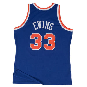 Patrick Ewing #33 New York Knicks 1991-92 Mitchell & Ness Swingman NBA Trikot Blau - STADIUMDREAMS
