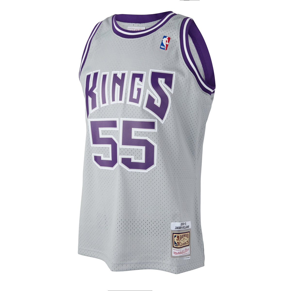 Jason Williams #55 Sacramento Kings Mitchell & Ness NBA Swingman Trikot 2000 Grau - STADIUMDREAMS