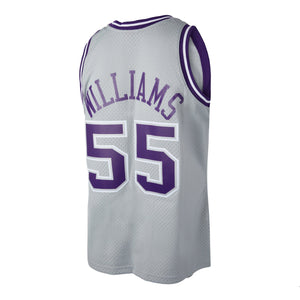 Jason Williams #55 Sacramento Kings Mitchell & Ness NBA Swingman Trikot 2000 Grau - STADIUMDREAMS