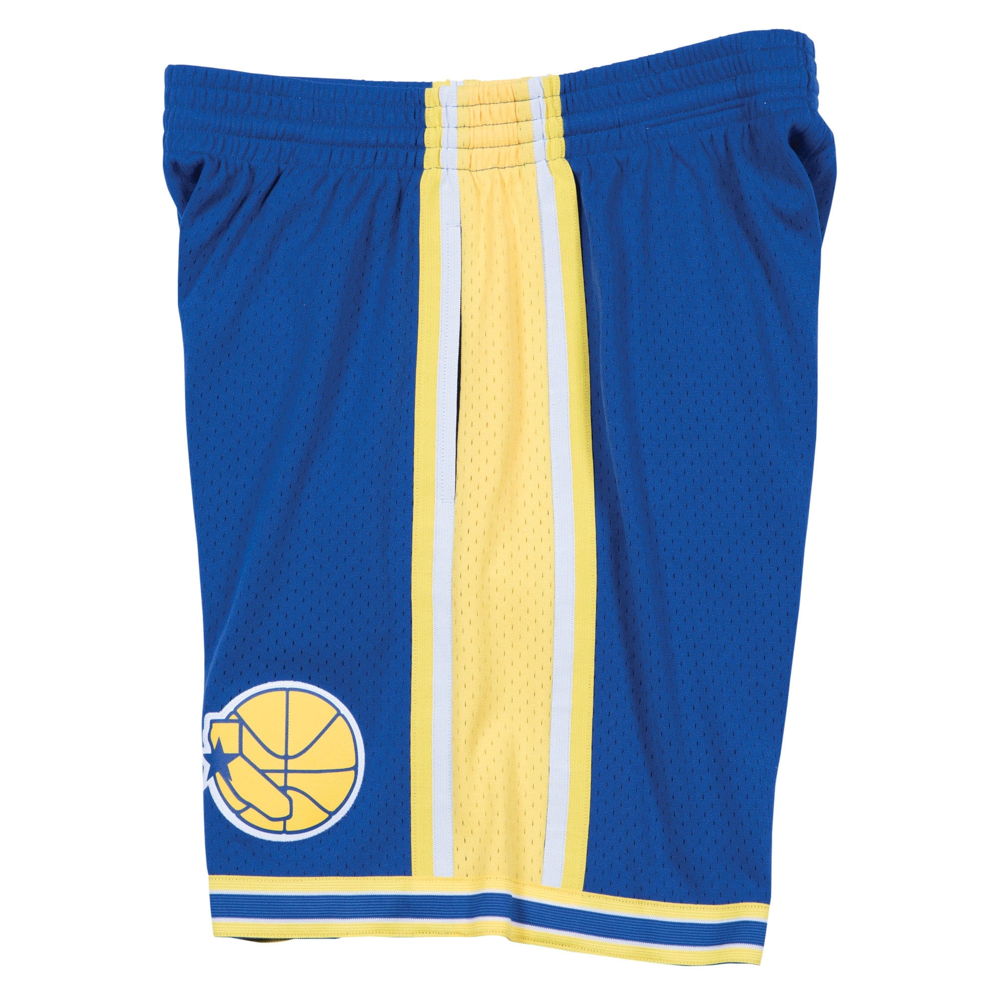 Golden State Warriors Mitchell & Ness NBA Swingman Shorts 1995 Blau - STADIUMDREAMS