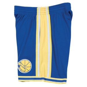 Golden State Warriors Mitchell & Ness NBA Swingman Shorts 1995 Blau - STADIUMDREAMS