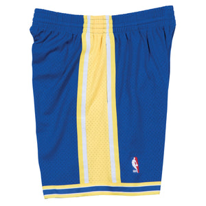 Golden State Warriors Mitchell & Ness NBA Swingman Shorts 1995 Blau - STADIUMDREAMS