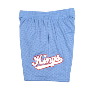 Sacramento Kings Mitchell & Ness NBA Swingman Shorts 1985 Blau - STADIUMDREAMS