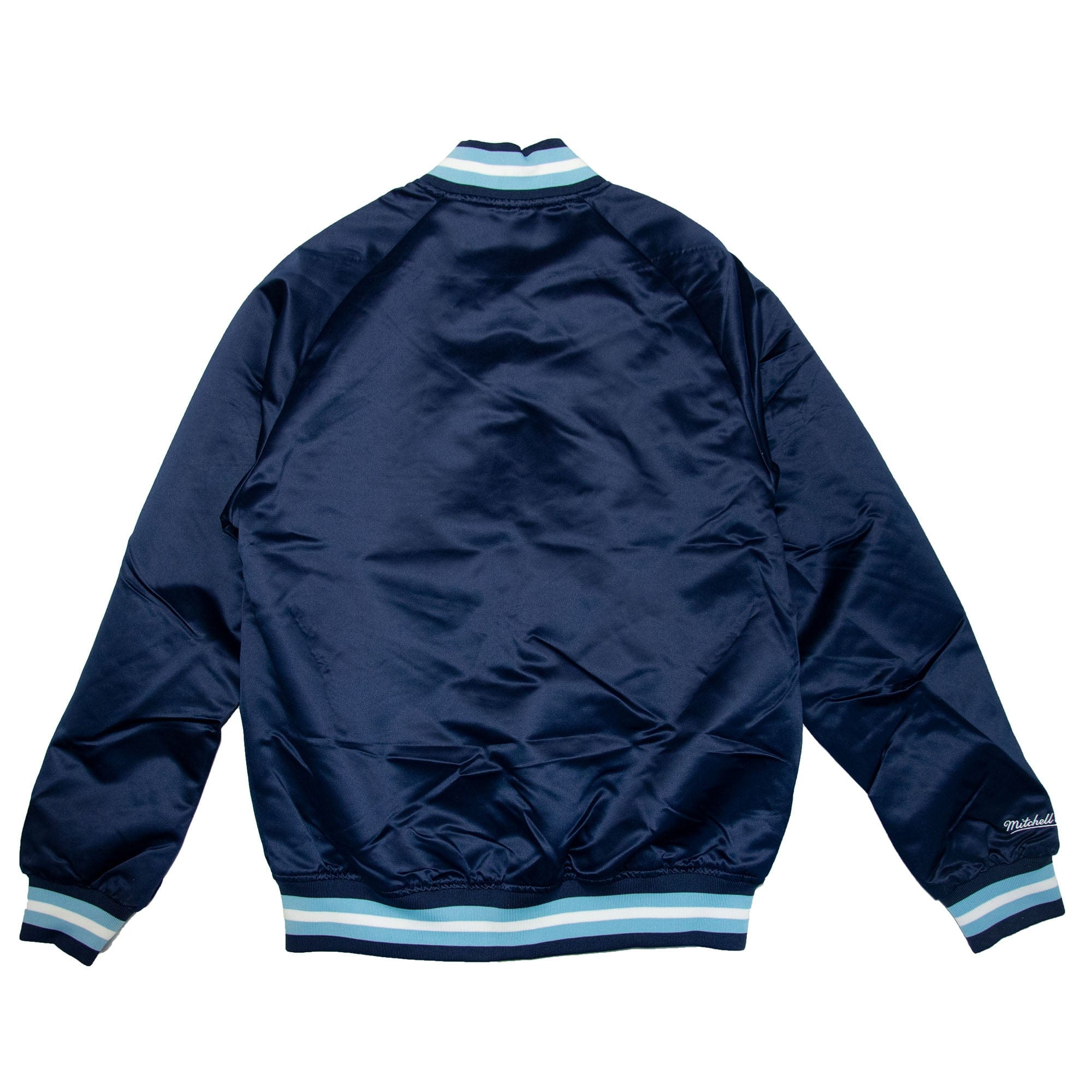 North Carolina Tar Heels NCAA Lightweight Satin Jacke navy - STADIUMDREAMS