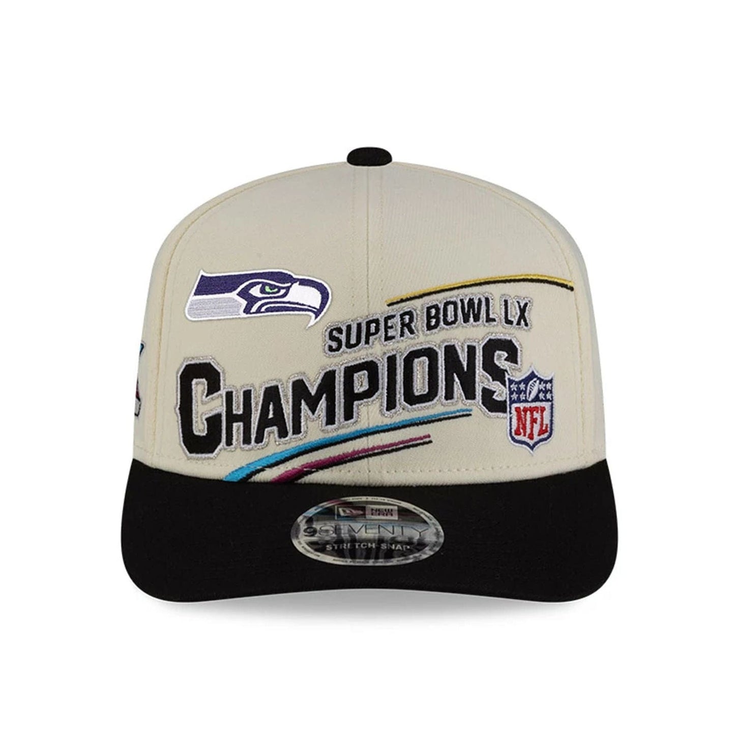 Seattle Seahawks New Era Super Bowl LX Champions 9SEVENTY NFL Cap Beige - STADIUMDREAMS