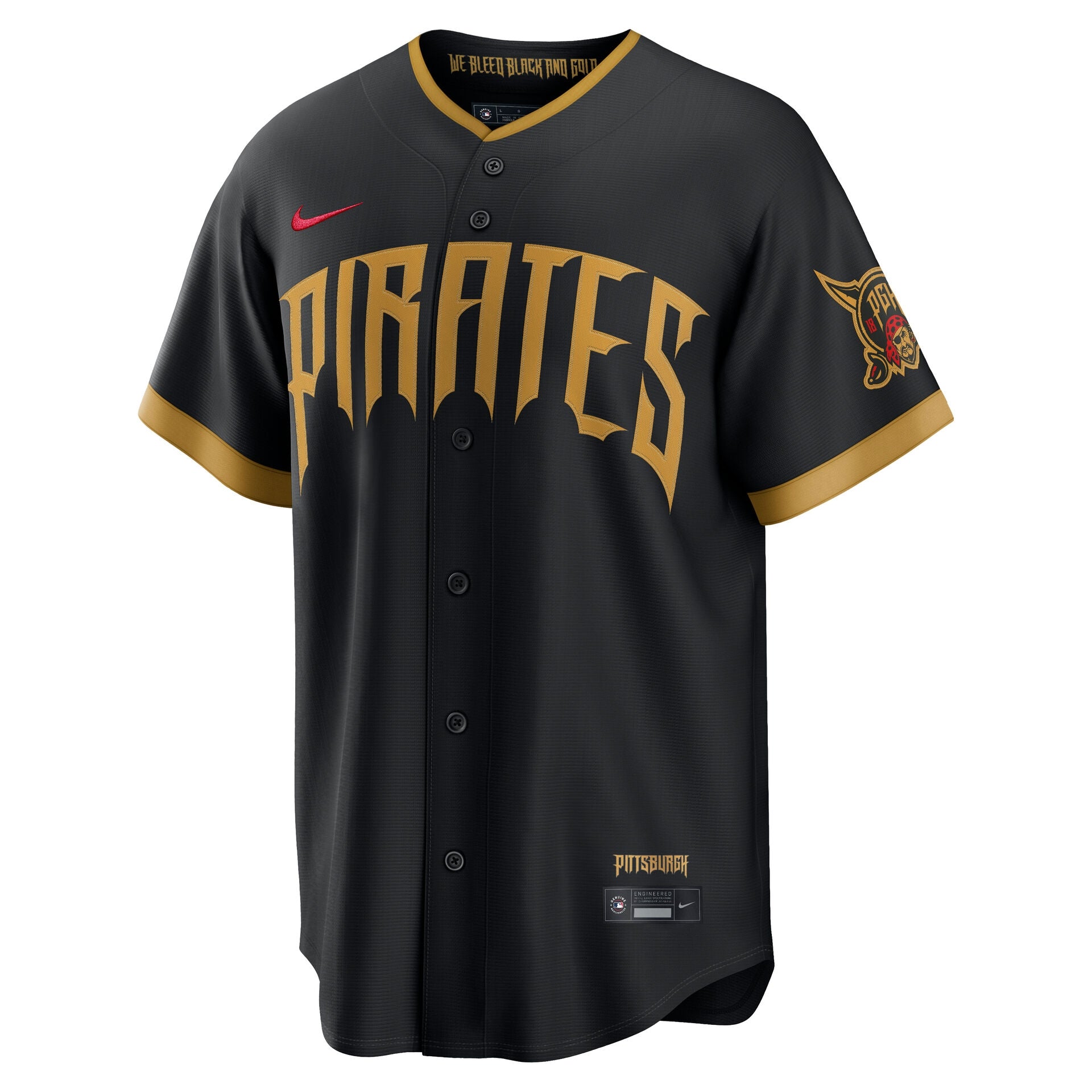 Paul Skenes #30 Pittsburgh Pirates Nike City Connect Limited MLB Player Trikot Schwarz