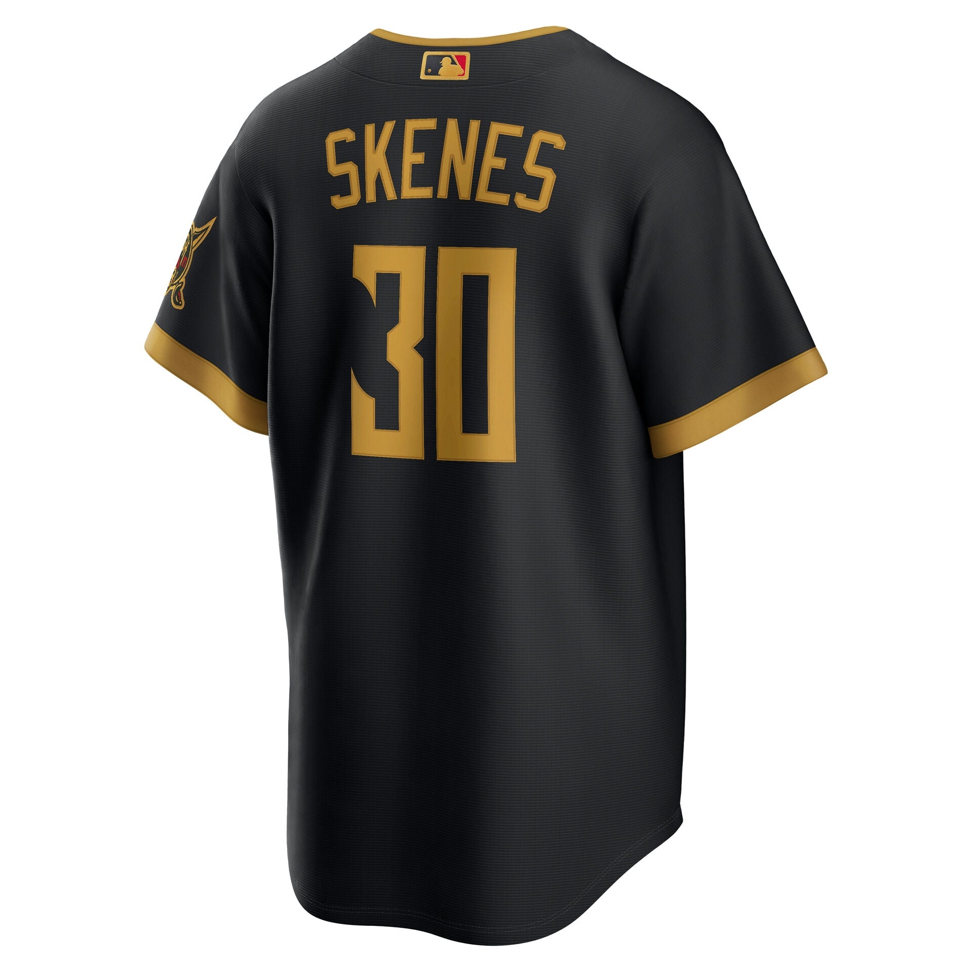 Paul Skenes #30 Pittsburgh Pirates Nike City Connect Limited MLB Player Trikot Schwarz
