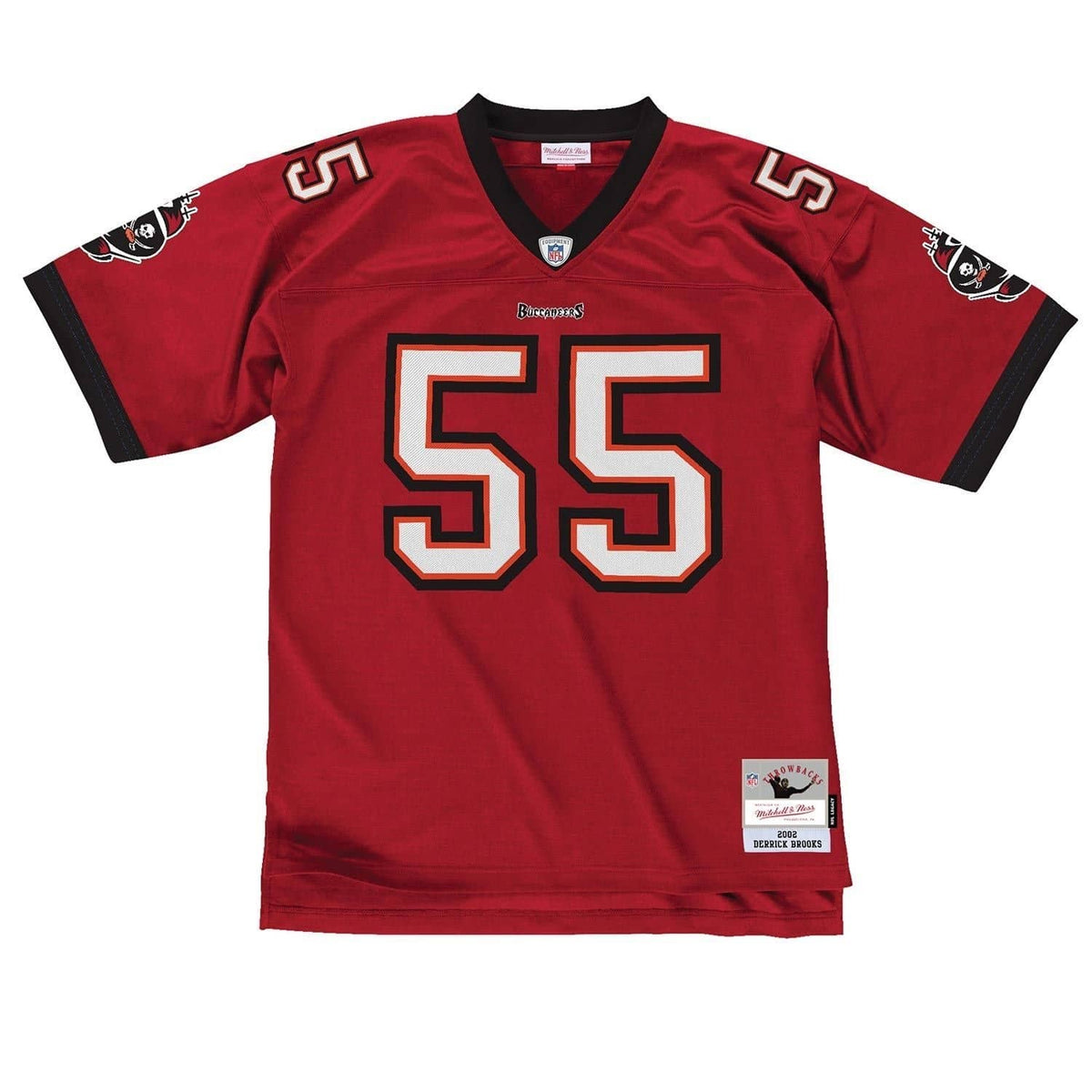 Tampa Bay Buccaneers Derrick Brooks Mitchell & Ness NFL Legacy Trikot 2002 Rot - STADIUMDREAMS