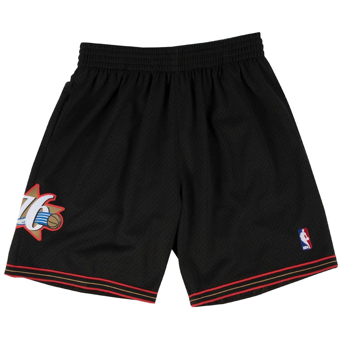 Philadelphia 76ers Mitchell & Ness NBA Swingman Shorts 2000-2001 Schwarz - STADIUMDREAMS