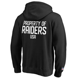 Las Vegas Raiders Fanatics NFL Property Of Graphic Hoodie Schwarz - STADIUMDREAMS