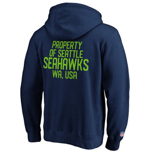 Seattle Seahawks Fanatics NFL Property Of Graphic Hoodie Navy - STADIUMDREAMS