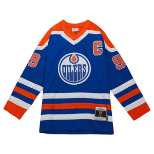 Edmonton Oilers Wayne Gretzky Mitchell & Ness 1986 NHL Trikot Blau - STADIUMDREAMS