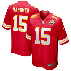 Kansas City Chiefs Patrick Mahomes Nike Game Football NFL Trikot Home Rot - STADIUMDREAMS