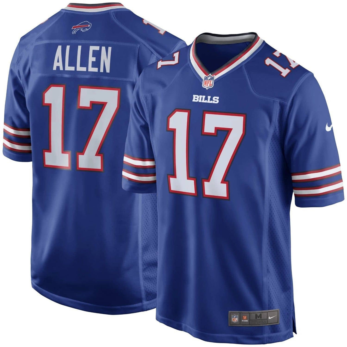 Buffalo Bills Josh Allen Nike Game Football NFL Trikot Home Blau - STADIUMDREAMS