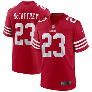 San Francisco 49ers Christian McCaffrey Nike Game Football NFL Trikot Home Rot - STADIUMDREAMS