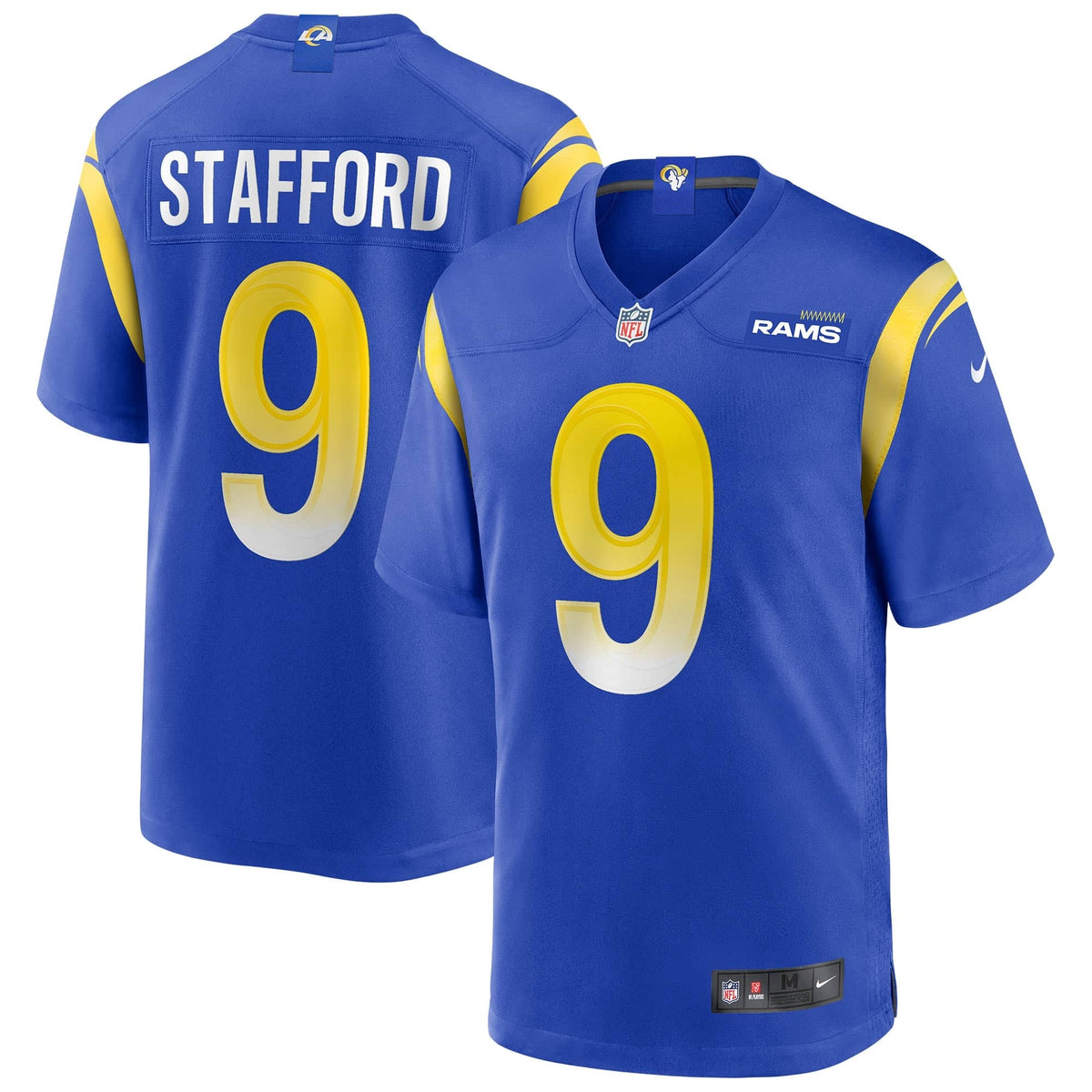 Los Angeles Rams Matthew Stafford Nike Game Football NFL Trikot Home Blau - STADIUMDREAMS