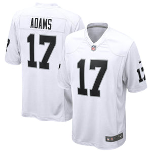 Las Vegas Raiders Davante Adams Nike Game Football NFL Trikot Road Weiss - STADIUMDREAMS