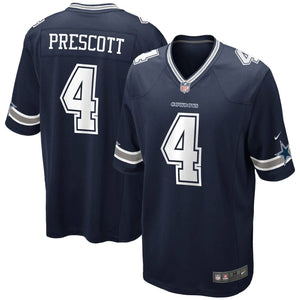 Dallas Cowboys Dak Prescott Nike Game Football NFL Trikot Home Navy - STADIUMDREAMS