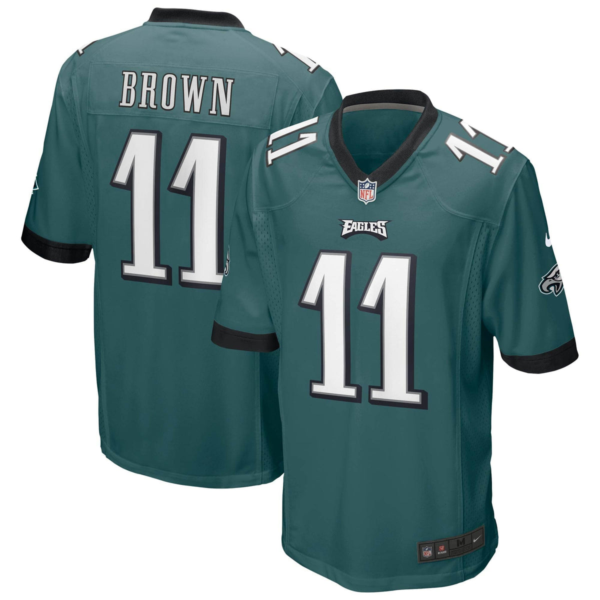 Philadelphia Eagles A. J. Brown Nike Game Football NFL Trikot Home Grün - STADIUMDREAMS