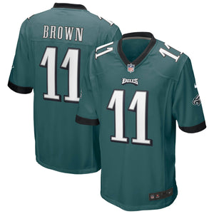 Philadelphia Eagles A. J. Brown Nike Game Football NFL Trikot Home Grün - STADIUMDREAMS