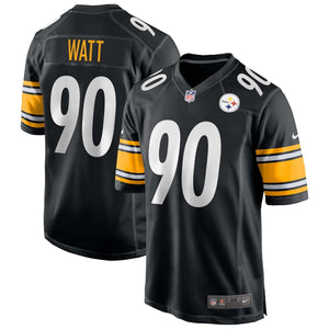 Pittsburgh Steelers T. J. Watt Nike Game Football NFL Trikot Home Schwarz - STADIUMDREAMS