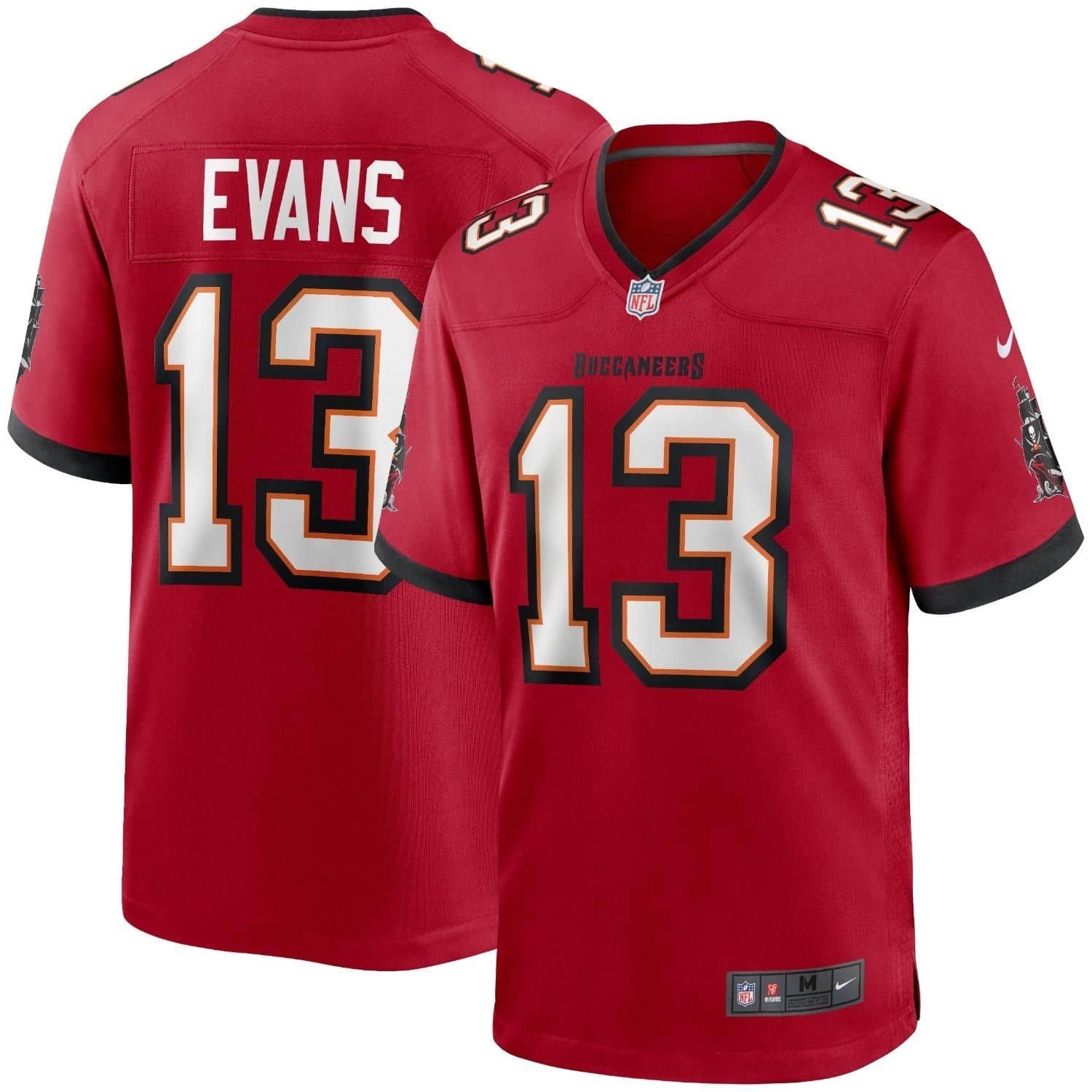 Tampa Bay Buccaneers Mike Evans Nike Game Football NFL Trikot Home Rot - STADIUMDREAMS